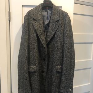 Mens Hugo Boss Houndstooth coat Sz 42R